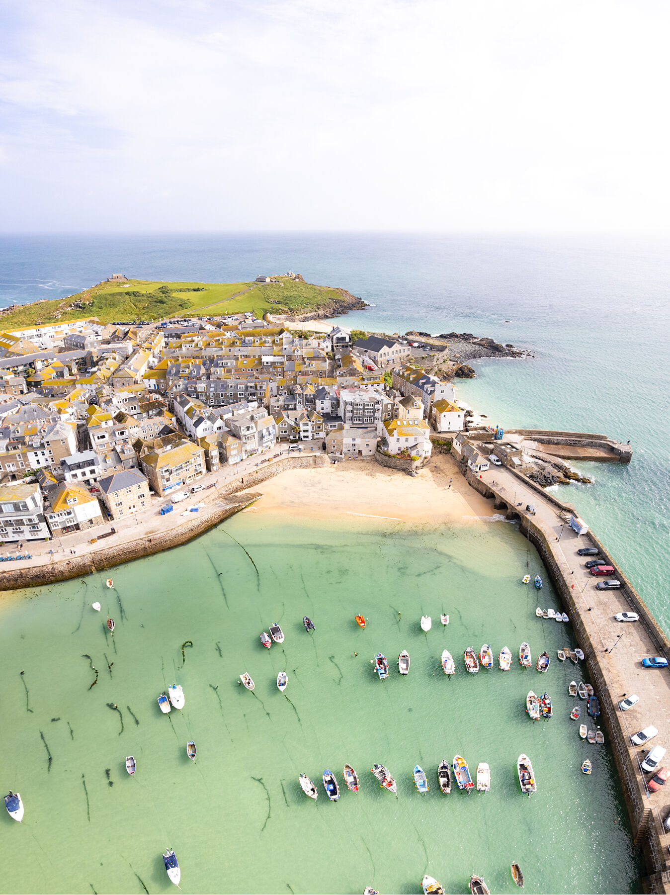 St Ives Harbour View Droneman